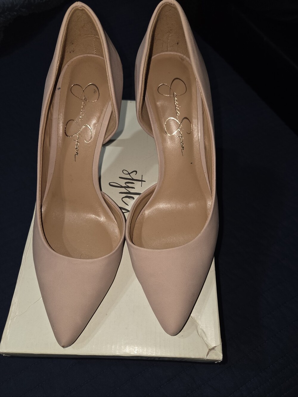 Jessica Simpson Dusty Pink Pointed Toe Pumps